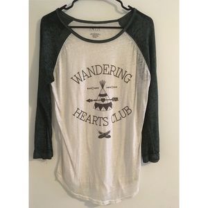 Graphic 3/4 sleeve Length Shirt